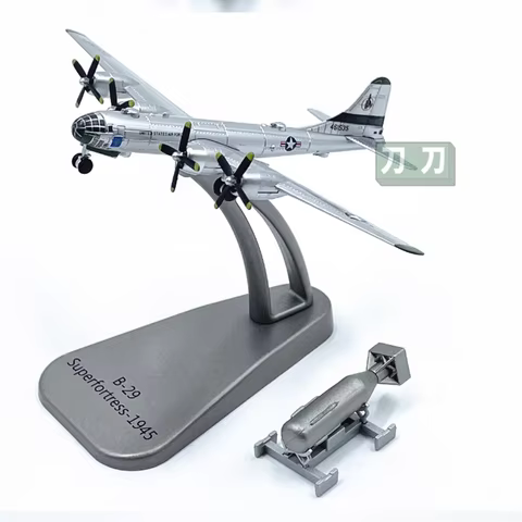 Diecast 1:300 Scale B29 B-29 bomber Alloy Finished Simulation Model Static Decoration Souvenir Gifts