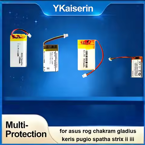 Gaming Mouse Battery Long-Lasting 0-1250mAh For Asus Rog Chakram Gladius Keris Pugio Spatha Strix II