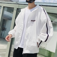 ฤดูร้อนเสื้อผ้าป้องกันแสงแดดแจ็คเก็ตเด็กผู้ชายสไตล์เกาหลีอินเทรนด์หลวมวัยรุ่นสไตล์ฮ่องกง Bf ชุดเบสบอลออลจังเสื้อแจ็คเก็ต