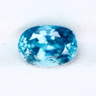 2.73 cts(การัต) พลอยเพทายสีฟ้า เเท้. พลอยเเท้. Natural Blue Zircon | UF-0007 | 1890฿