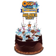 Oggy AND THE COCKROACH Cake Topper