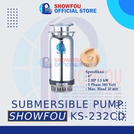 SHOWFOU SUBMERSIBLE PUMP KS 232CN, 2 HP, 3 Phase 1.5 kWatt 4 Inch