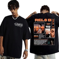 Rels B Skinny Flakk Tour Merch T Shirt Men Women Summer O-Neck High Quality Men's T-Shirt Gothic Y2k
