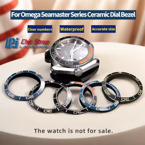 For Omega Seamaster 300 600 Watch Digital Ceramic Scale Ring Omega 210/215 Quarter Orange Watch Oute