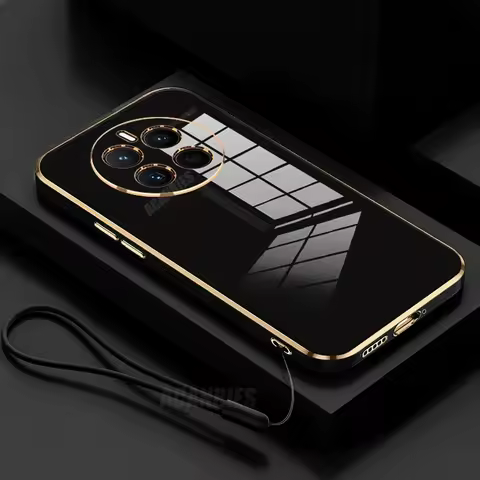 Realme12pro Luxury Plating Lanyard Silicone Case For Oppo Realme 12 Pro Plus Realme12 Lite 11 9 8 12