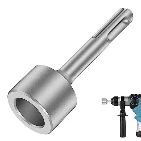 19/21/35mm SDS PLUS Ground Rod Driver Heavy Duty Forged Steel Drill Bit Driver Earth Stake Grounding