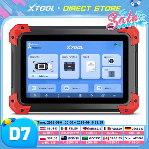 XTOOL D7 OBD2 Car Diagnostic Tools Bi-directional Automotive Scanner 3-Year Free Update Built-in CAN