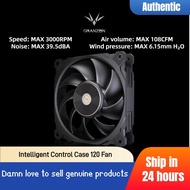 【Buy 2 or more cheapest】Granzon 12cm Fan 3000 RPM Volume 108CFM Pressure 6.15mm H₂O PWM Temperature 