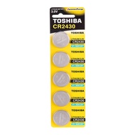 Toshiba CR2430 3V Lithium Coin Battery 5pcs Pack