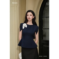 RUZA women's short-sleeved shirt, luxurious and elegant office fashion ANF356