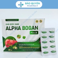 Alpha Bogan Max Liver Detoxification Pills 60 Pills - Supports Heat Clearing, Protects the Liver, Re