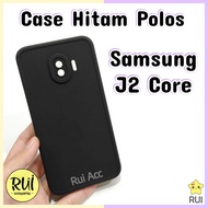Case Hitam Samsung J2 Core Softcase Polos Slim Silikon HP Lentur Black Matte