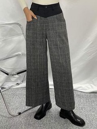 韓國Moci 格仔闊腳褲