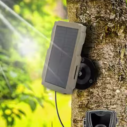 Hunting Trail Camera Battery, Solar Panel Charger, External Power for HC900A Trail Camera, Wildlife 