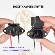 RUMAH CHARGER SPRAYER ELEKTRIK SOCKET CAS AKI BATTERY KNAPSACK 3 PIN