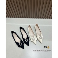 Fulbox 916-303 soft leather pointed toe women's doll shoes