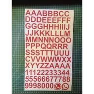 Letters AZ cutting sticker font