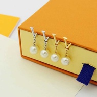 Designer hoop earring letter plated gold orecchini simple fashion ornament jewelry woman dia earring