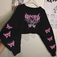 LD 110 P 43 SWEATER CROP BRACFFUL FLEECE WOMEN'S CLOTHES