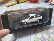 絕版 1/43 樹脂膠模型車 CAM Toyota Corolla Levin AE86 1983