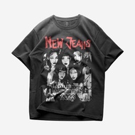 NEW JEANS METAL BUNNIES INDONESIA TOUR 2023 T-SHIRT | NEWJEANS NWJNS KPOP KOREA | ROCK MUSIC METAL B