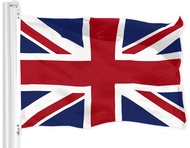 G128 UK United Kingdom Flag | 3x5 Ft | LiteWeave Pro Series Printed 150D Polyester | Country Flag, I