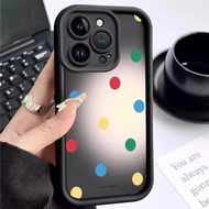 Soft Case For Vivo Y75 5G Y75 4G Y78 Y78 Plus Y7s Y81 Y81i Y85 Y89 Artistic Polka Dot Silicon Antish