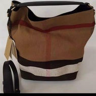 Tas burberry original medium hobo burgundy