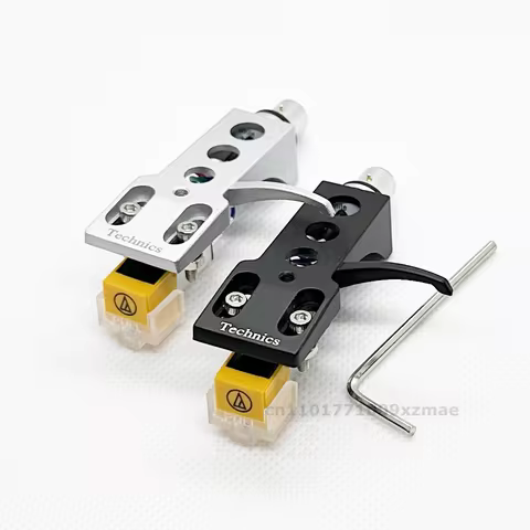 AT91 Black Headshell with Cartridge and Stylus for Technics SL-3200, SL-3300, SL-3310, SL-3350, SL-5