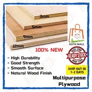 Multipurpose Plywood Timber Panel Papan Kayu 3mm / 5mm / 9mm / 12mm