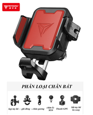Giá Đỡ Điện Thoại Motowolf - MH1 Chống Rung Siêu Nhỏ Gọn Có Thể Gắn Camera- Mái che