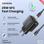 UGREEN TRAVEL CHARGER TYPE C TO C 25W 45419
