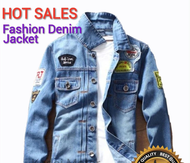 Ready Stock Men Fashion Slim Denim Jacket Jeans Coat jaket seluar jeans lelaki