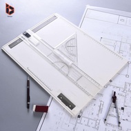 [Blesiya] Multifunctional Drawing Board Drafting Table A3 Angle Adjustable Drafting Table Measuring 