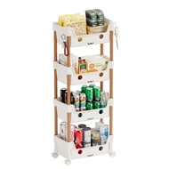 Rak Mainan Anak Rak Penyimpanan 4 Susun Rak Mainan Anak Rak Susun Roda Plastik Q2-8804