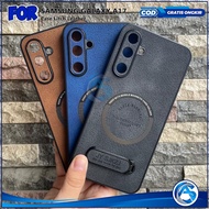 HP Casing Latesthp Standing Magnetic Samsung Galaxy A17 4G A17 5G A26 5G Hardcase Luxury Plain Leath