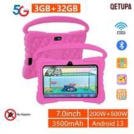 7-Inch Android 13 Kids Tablet, 3GB RAM 32GB ROM Educational Learning Tablet, 2.4G WiFi Eye-Protectio