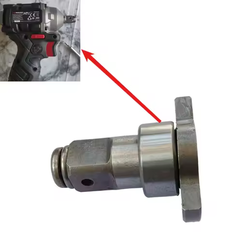 1set Head Impact Wrench Spindle Anvil Shaft 1/2 W/ Sleeves Electric Spare Parts for Parkside Screwdr