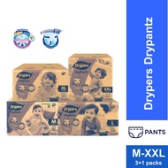 Drypers Drypantz M58/ L48/ XL42/ XXL36 (3+1pack)