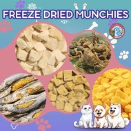 [SG] Freeze Dried Munchies Chicken Duck Egg Yolk Chicken Hearts Liver Beef Salmon Quails Shishamo FD