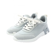 愛馬仕 Bouncing 運動鞋，皮革/麂皮，藍色，二手，男士 41 碼