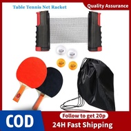 Table Tennis Net Racket Ping Pong Ball Retractable Table Tennis Net Ping Pong Training Set with net