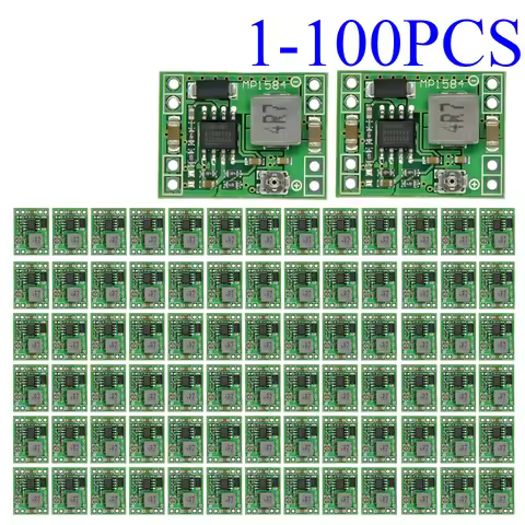 1-100pcs MP1584EN Step-Down Power Module DC-DC 3A Adjustable Buck LM2596 Ultra-Ultra-Small Size