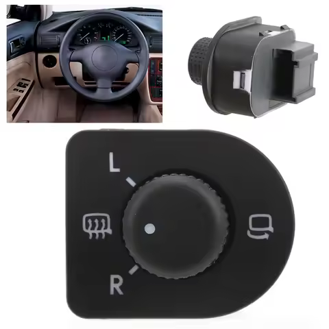 Car Side Mirror Adjustment Switch Knob 1J1 959 565E Replacement For Golf Mk4/Bora/Passat B5/New Beet