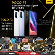 Poco F3 [5G] (Ready Stock) | SM8250-AC Snapdragon 870 | 6.67" Amoled Screen- Corning Gorilla 5