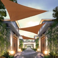 Outdoor Triangle Sky Curtain Outdoor Courtyard Balcony Sunscreen Sunshade Sail 3m Silver-Coated Suns