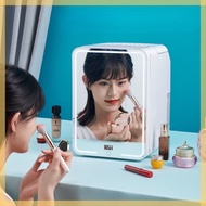 【FREE SHIPPING】Mini fridge LED Mirror For Cosmetics Car Freezer Skincare Refrigerator Portable Makeup Fridge Mini Refrigerator Type Student Dormitory