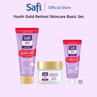 Safi Youth Gold Retinol Skincare Basic Set | Cleanser | Moisturiser | Sunscreen