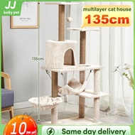 Cat Tree House Cat Condo Bed Scratcher House Cat Tower Hammock Cat Climbing Cat Tree House