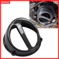 BAIHE Motorcycle Air Scoop Cover, Replacement Part Carbon Fiber Style Engine Cooling Fan Cover, Good